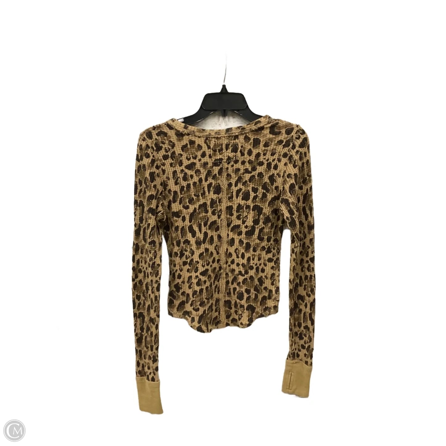 Top Long Sleeve Basic By We The Free In Animal Print, Size: S