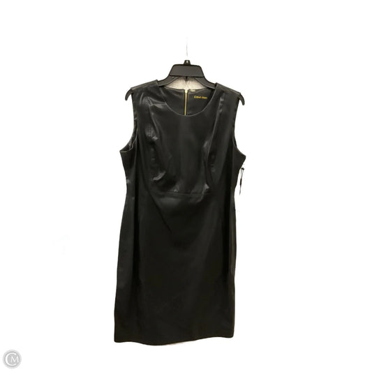 Dress Party Midi By Calvin Klein In Black, Size: Xxl
