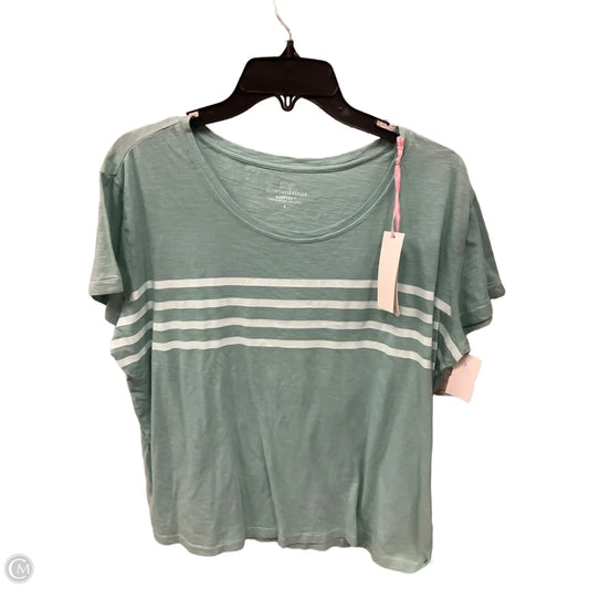 Top Short Sleeve Basic By Vineyard Vines In Teal, Size: L