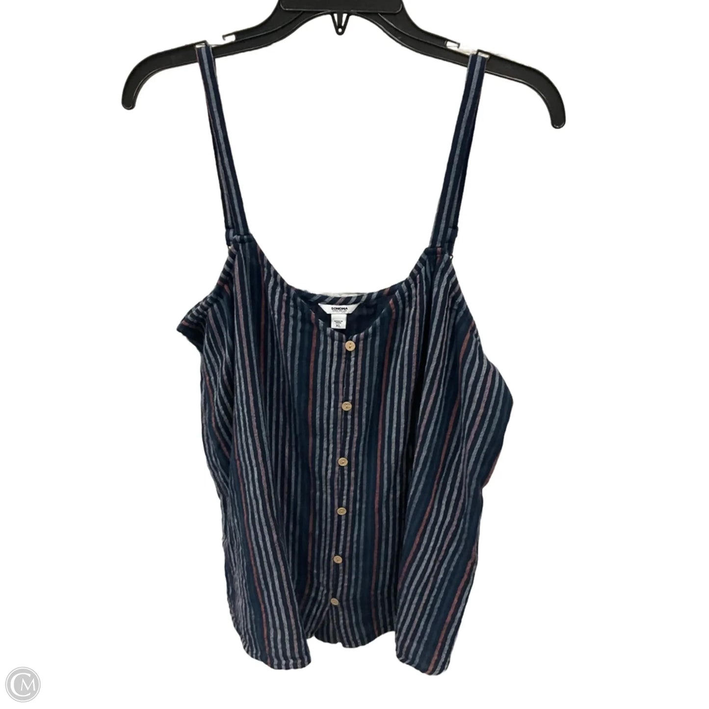 Top Sleeveless By Sonoma In Blue, Size: Xl