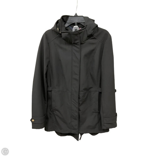 Coat Raincoat By Tommy Hilfiger In Black, Size: L