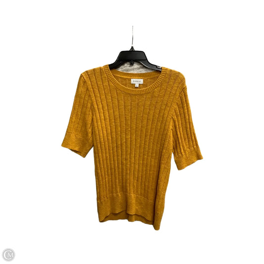 Top Short Sleeve By Evereve In Orange, Size: L