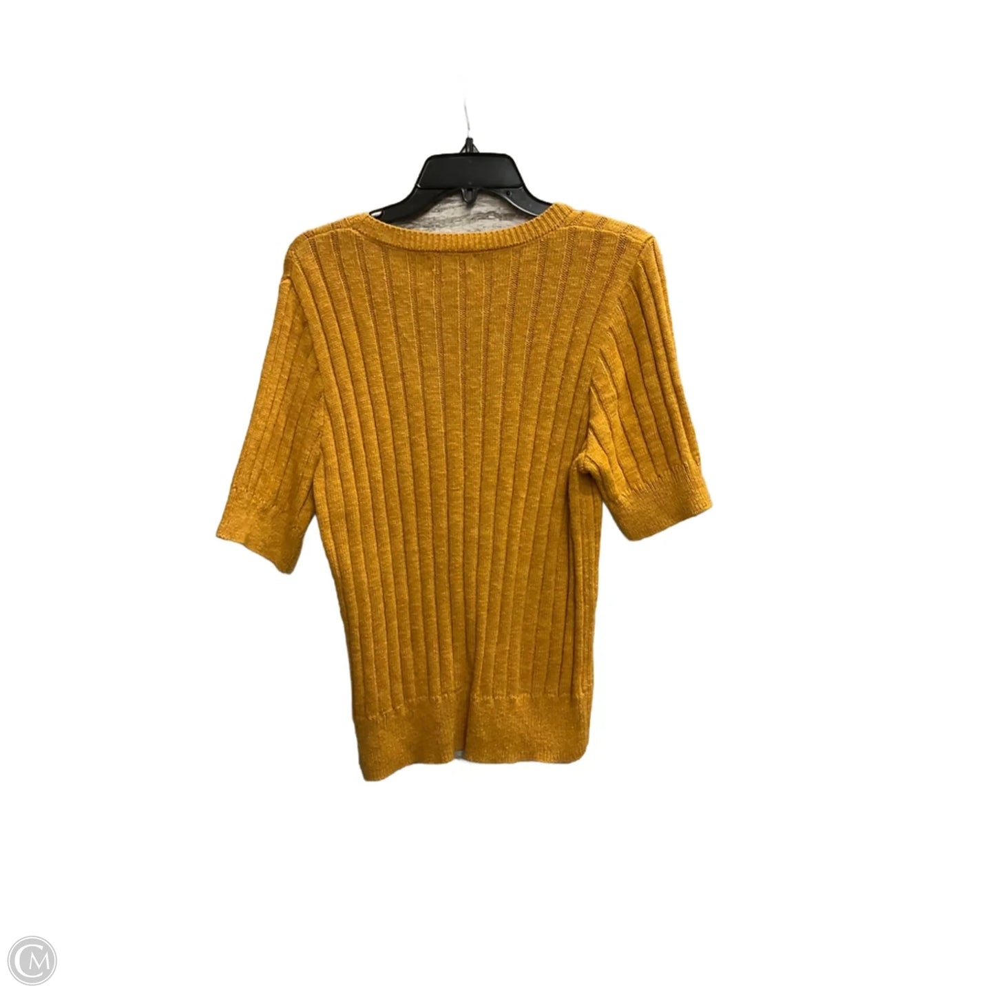 Top Short Sleeve By Evereve In Orange, Size: L