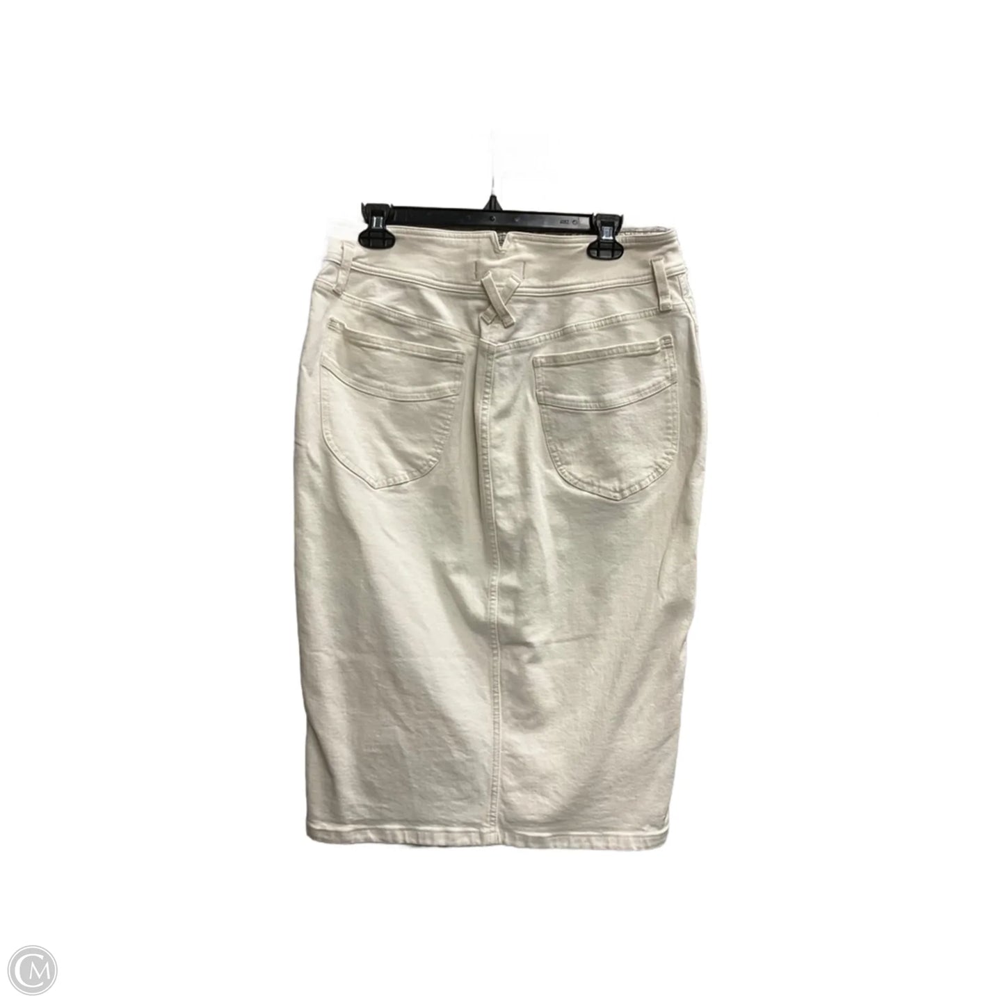 Skirt Maxi By Madewell In Cream Denim, Size: 8