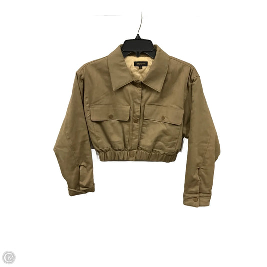 Jacket Utility By Clothes Mentor In Tan, Size: S