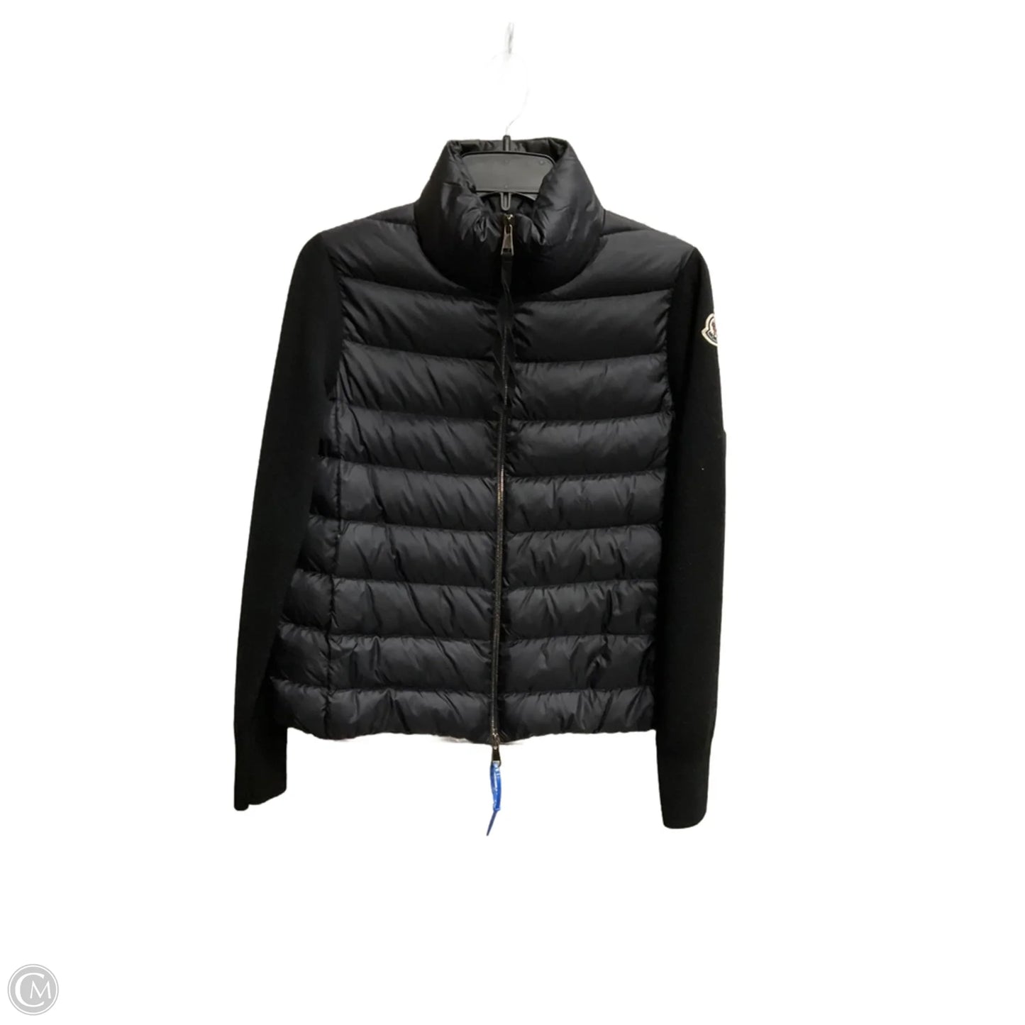 Jacket Luxury Designer By Moncler In Black, Size: S