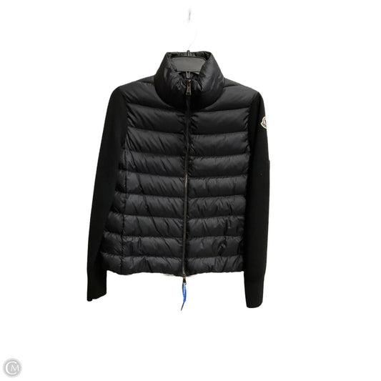 Jacket Luxury Designer By Moncler In Black, Size: S