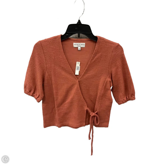 Top Short Sleeve By Madewell In Coral, Size: Xs