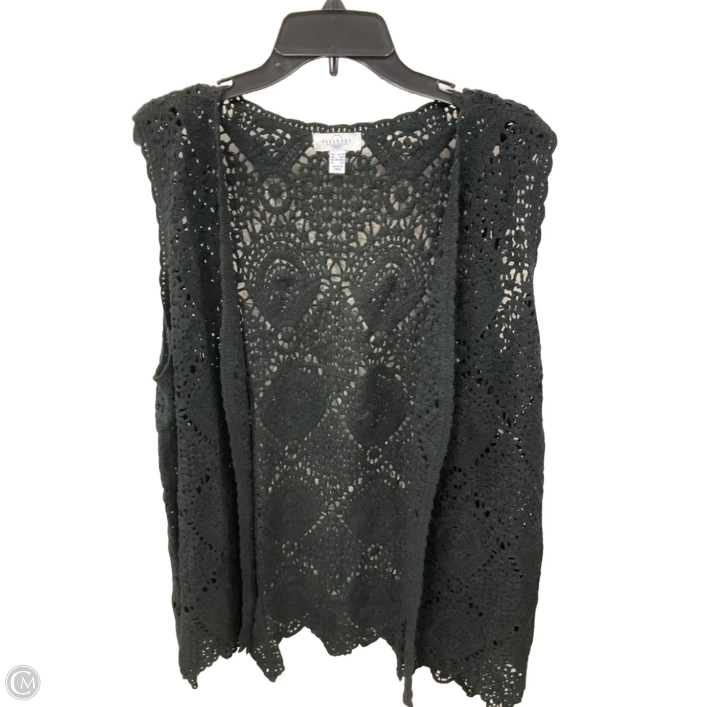 Cardigan By Passport In Black, Size: Xl