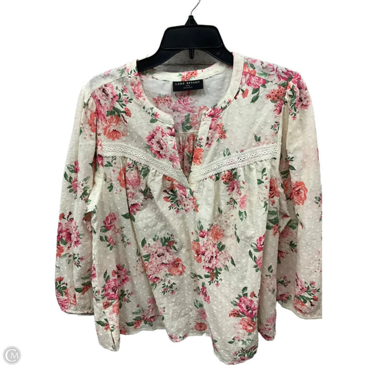 Top Long Sleeve By Lane Bryant In Floral Print, Size: Xxl
