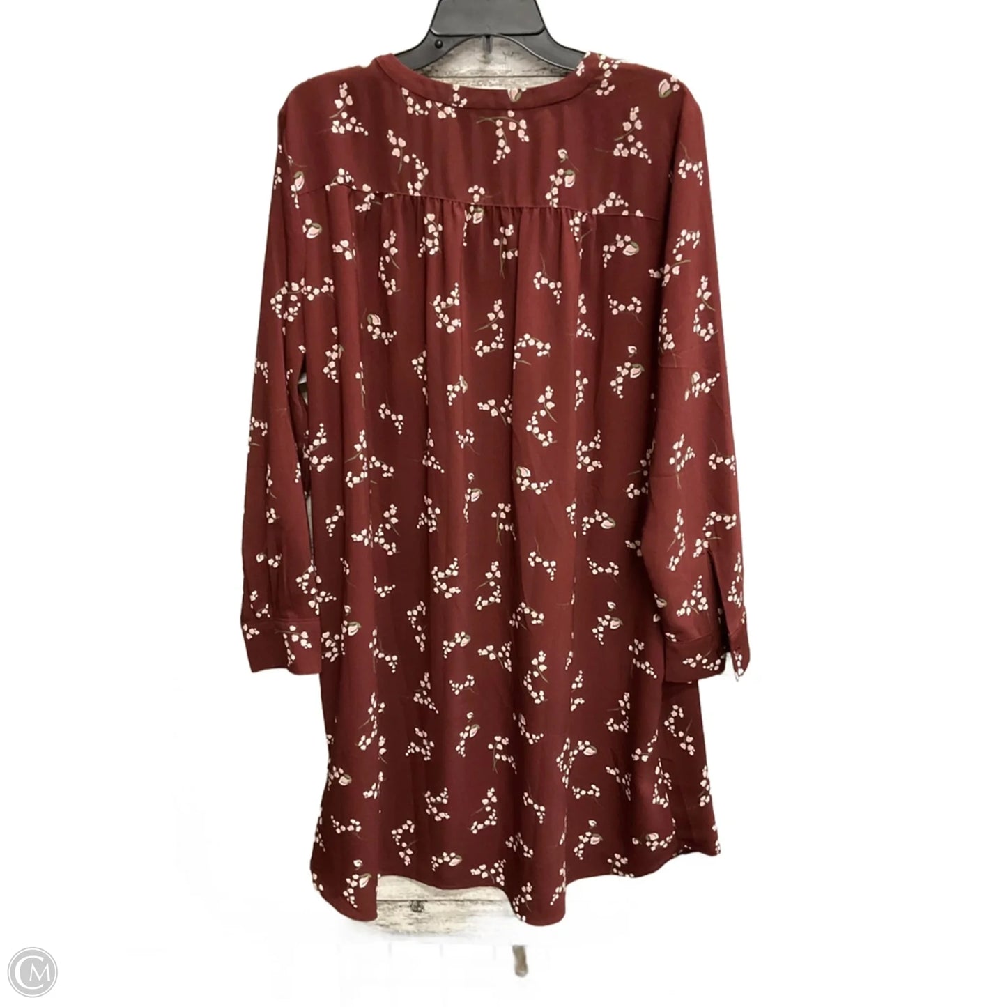 Dress Casual Midi By Loft In Floral Print, Size: Xl