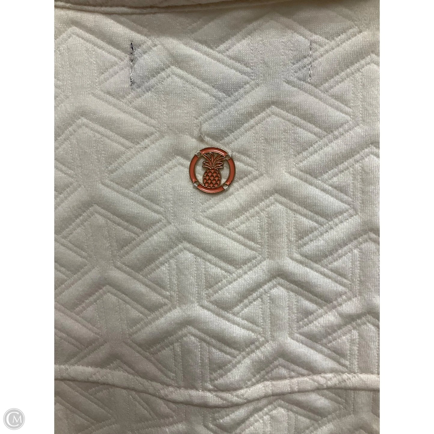 Jacket Shirt By Simply Southern In Cream, Size: Xxl