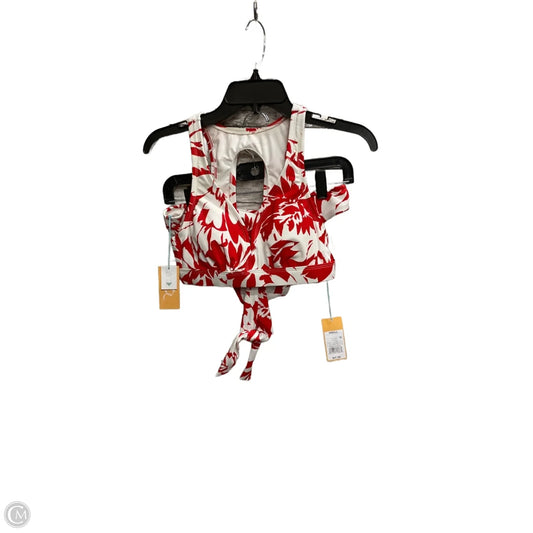 Swimsuit 2pc By Clothes Mentor In Red & White, Size: S