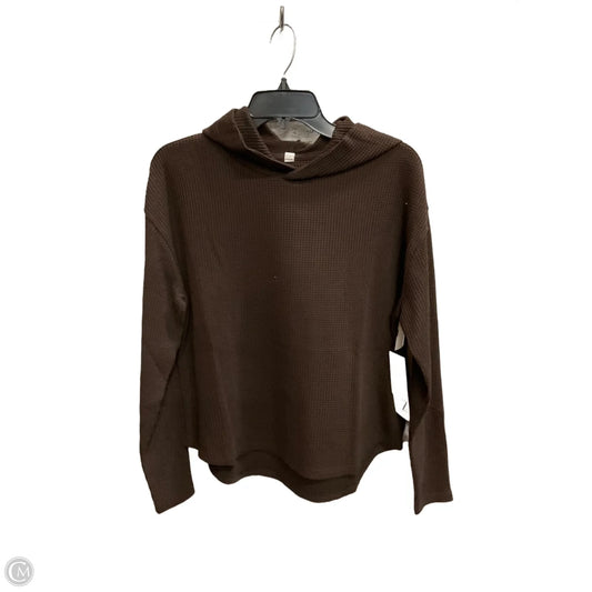 Sweatshirt Hoodie By Zella In Brown, Size: S