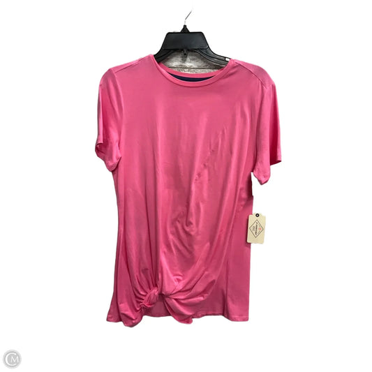 Top Short Sleeve By St Johns Bay In Pink, Size: M