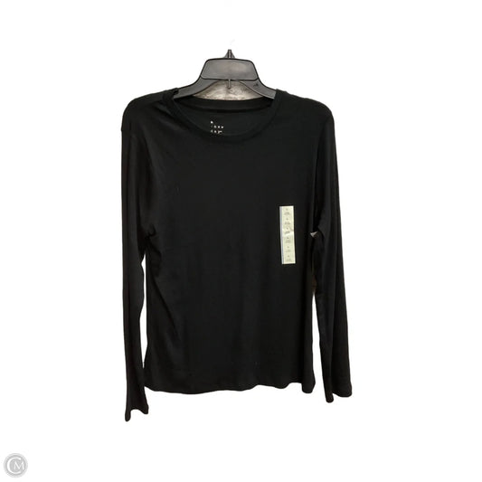 Top Long Sleeve Basic By A New Day In Black, Size: L