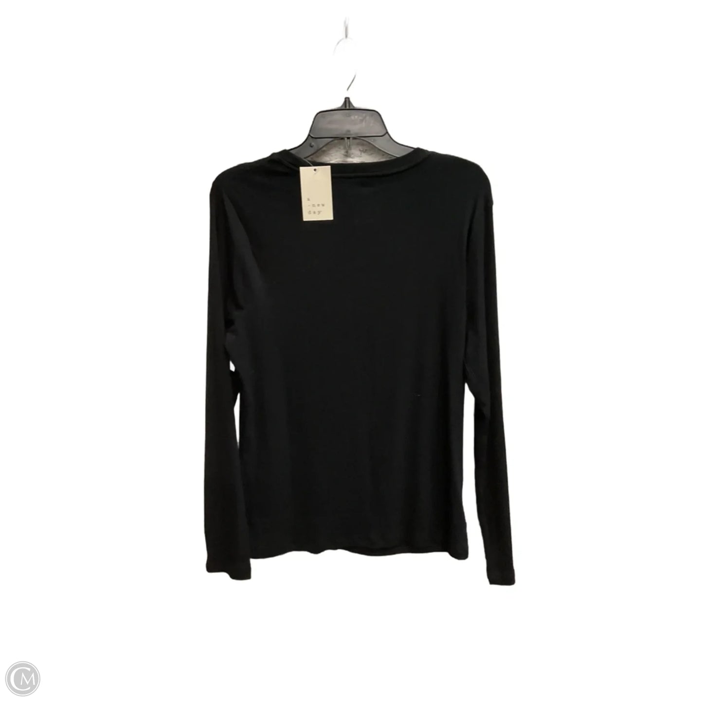 Top Long Sleeve Basic By A New Day In Black, Size: L