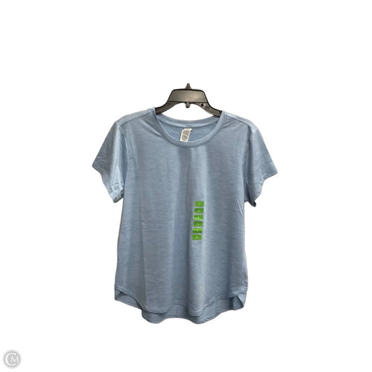 Athletic Top Short Sleeve By Rbx In Blue, Size: L