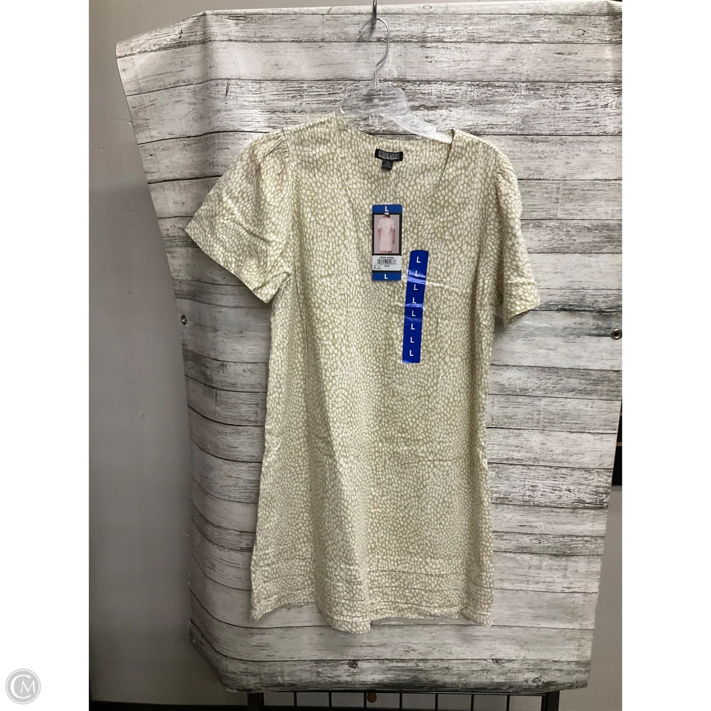 Dress Casual Short By Nicole Miller In Tan, Size: L
