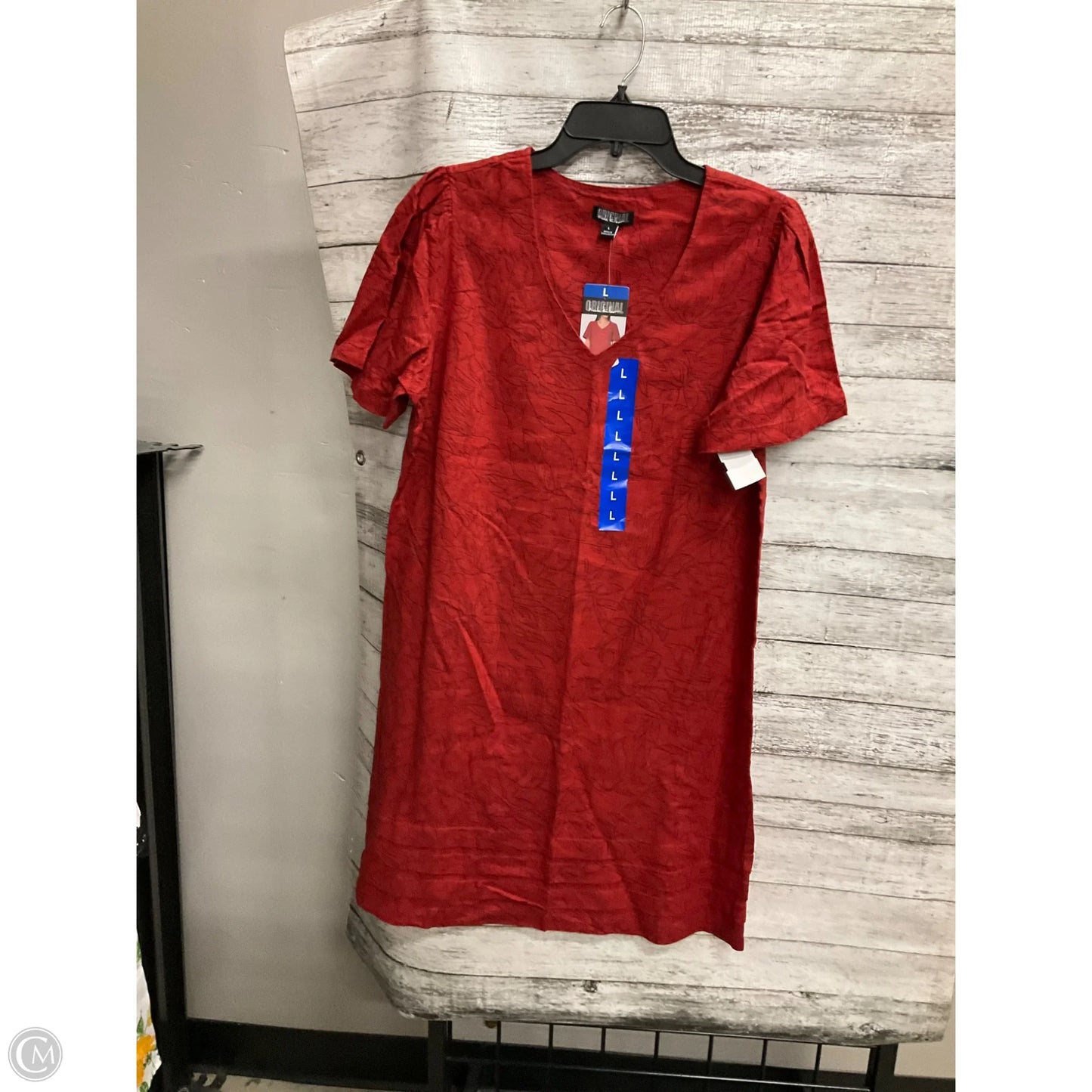 Dress Casual Short By Nicole Miller In Red, Size: L