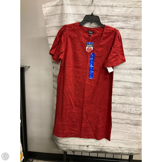 Dress Casual Short By Nicole Miller In Red, Size: L
