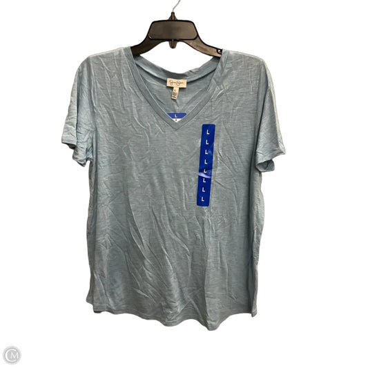 Top Short Sleeve Basic By Jessica Simpson In Blue, Size: L