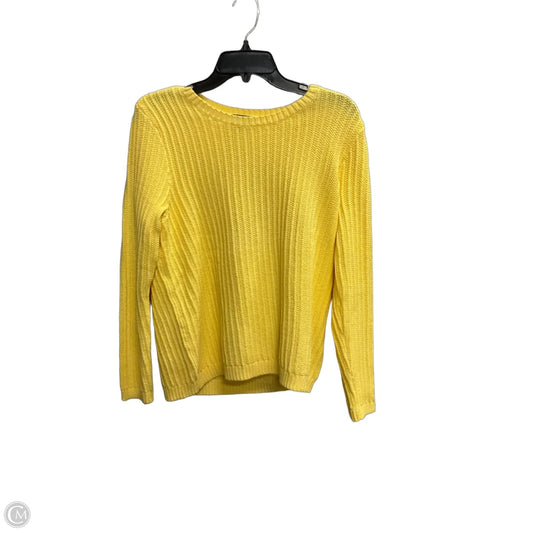 Sweater By Talbots In Yellow, Size: Lp