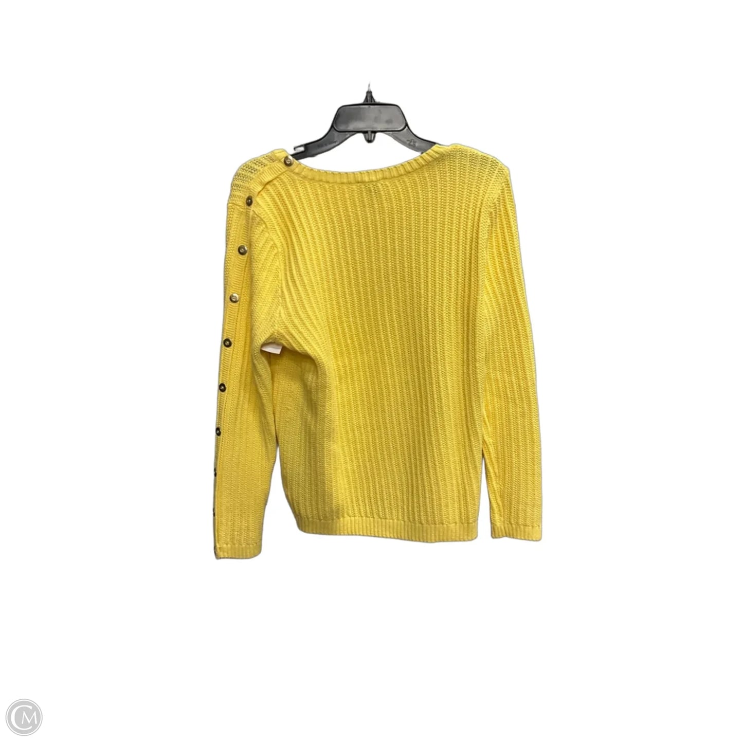 Sweater By Talbots In Yellow, Size: Lp