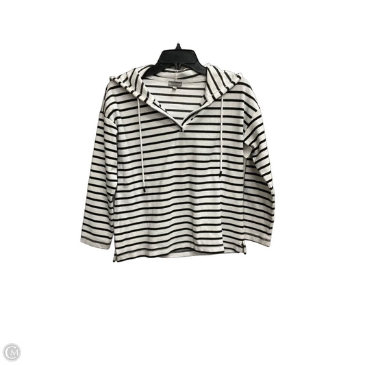 Sweatshirt Hoodie By Talbots In Striped Pattern, Size: Sp