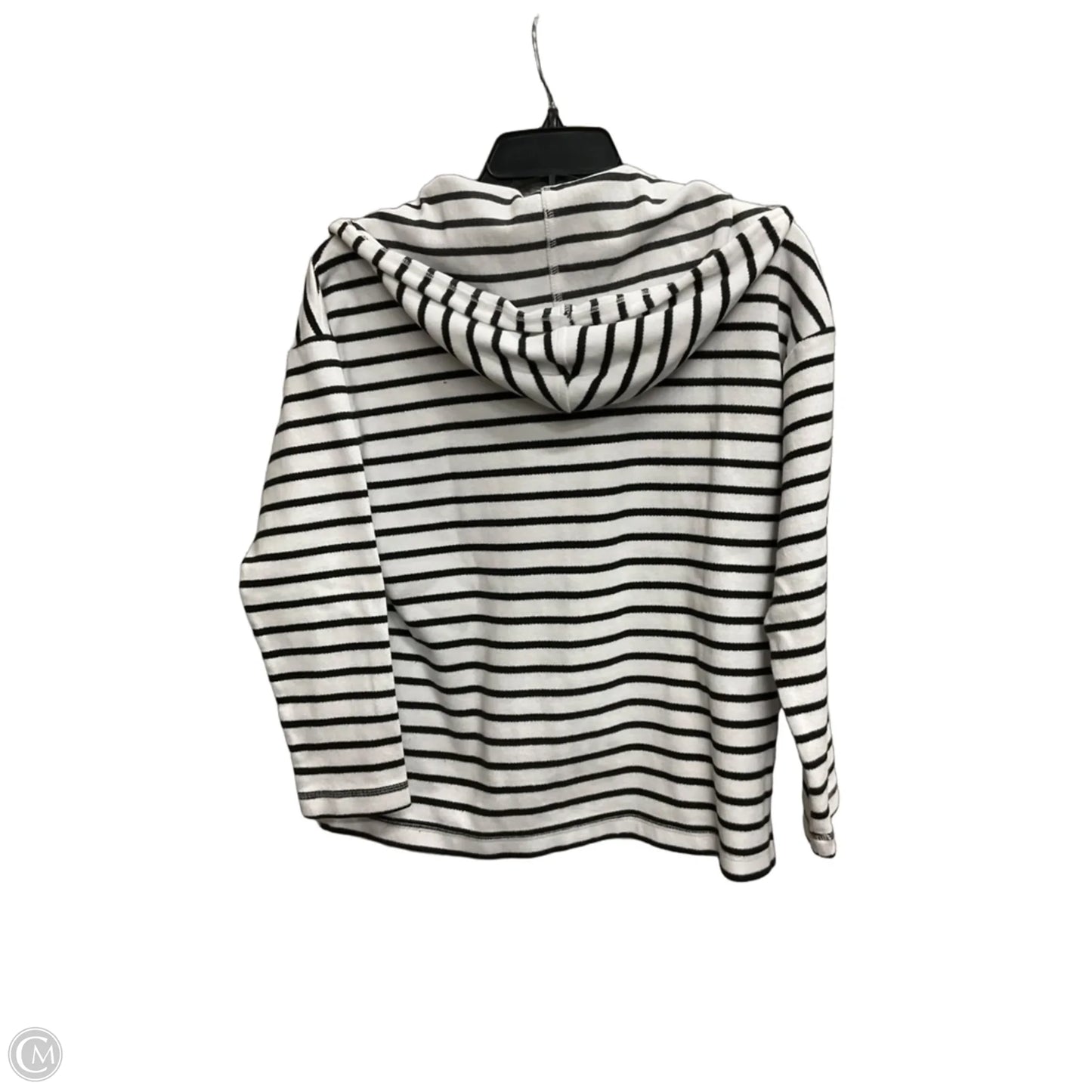 Sweatshirt Hoodie By Talbots In Striped Pattern, Size: Sp