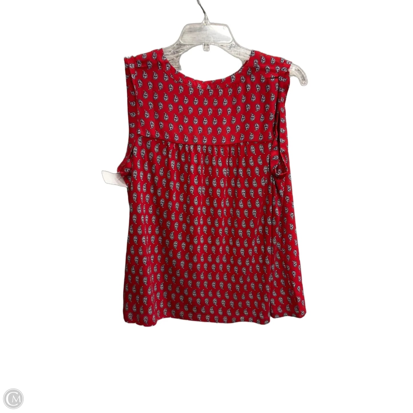 Top Sleeveless By Loft In Red, Size: Mp