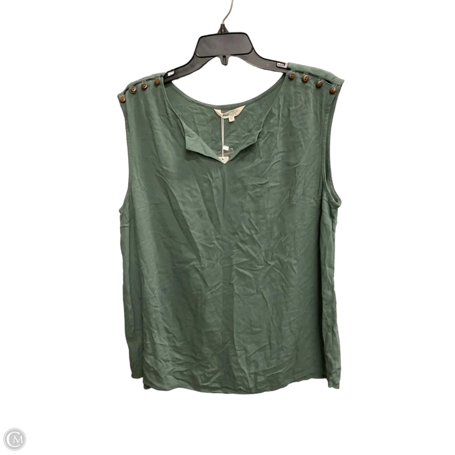 Top Sleeveless Basic By Clothes Mentor In Green, Size: Xl