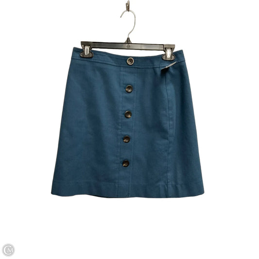 Skirt Midi By Ann Taylor In Blue, Size: 4