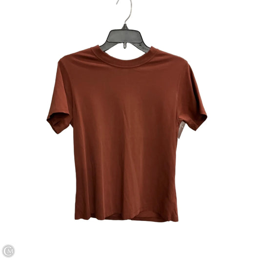 Top Short Sleeve By Lululemon In Brown, Size: Xs