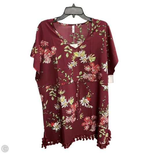 Swimwear Cover-up By Clothes Mentor In Mauve, Size: L