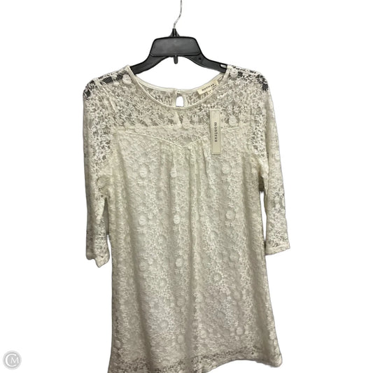 Dress Casual Short By Monteau In Cream, Size: S
