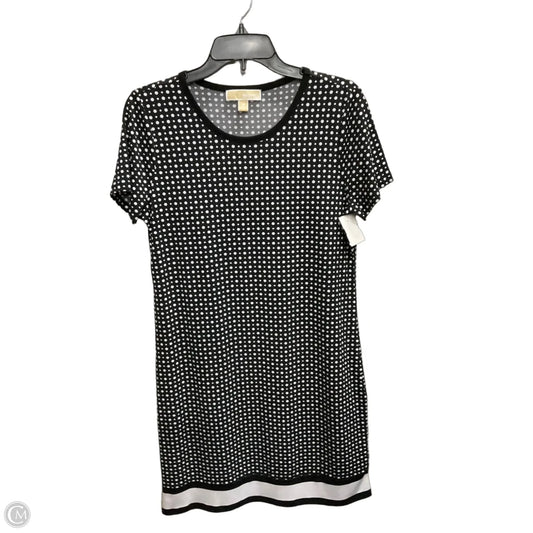 Dress Casual Midi By Michael By Michael Kors In Black & White, Size: M