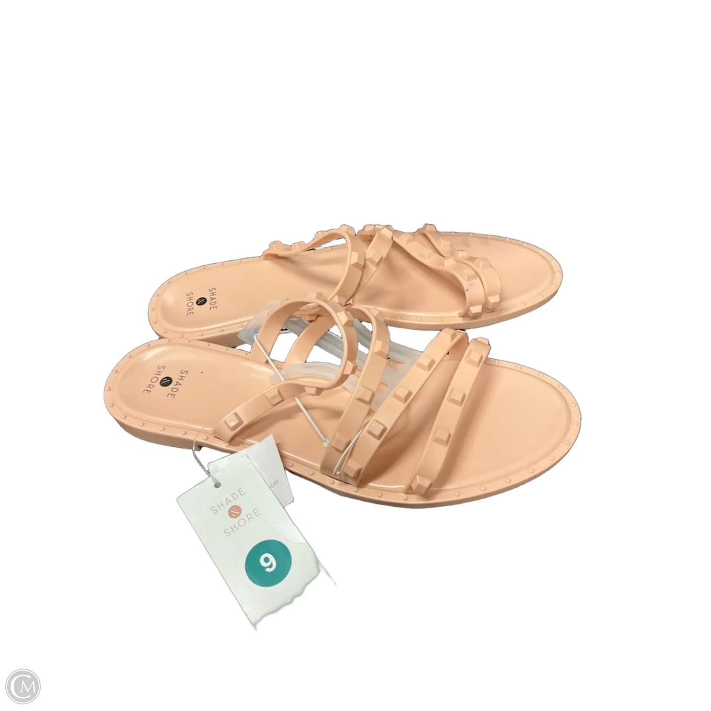 Sandals Flats By Shade & Shore In Pink, Size: 9