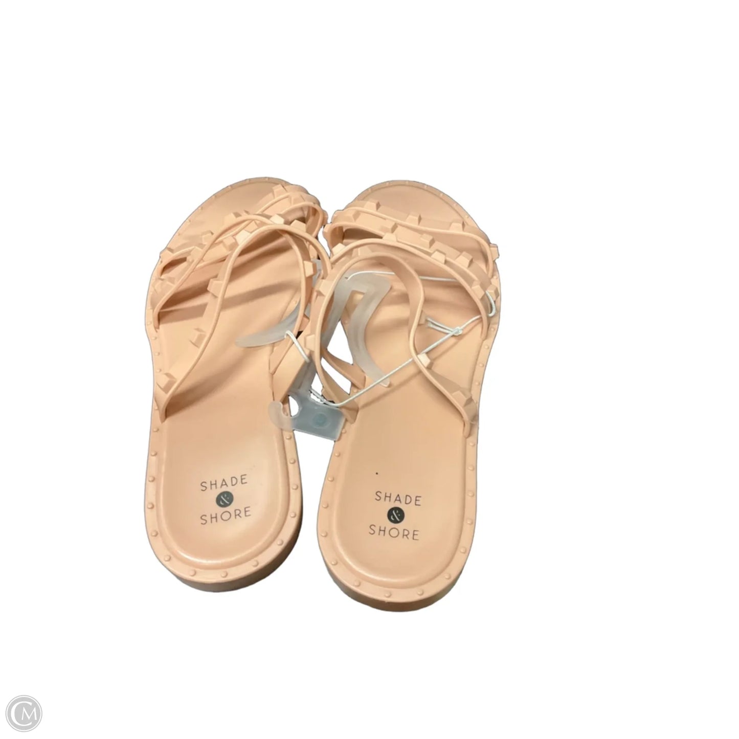 Sandals Flats By Shade & Shore In Pink, Size: 9