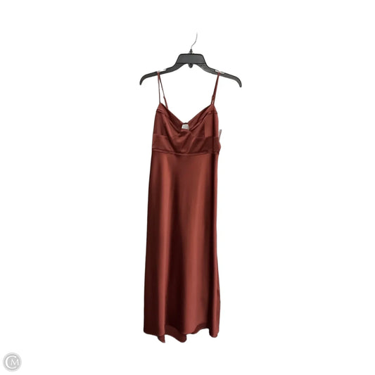 Dress Party Long By Anthropologie In Mauve, Size: Xs