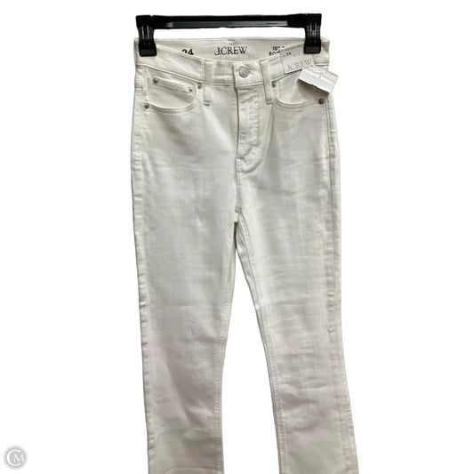 Jeans Cropped By J. Crew In White Denim, Size: 2