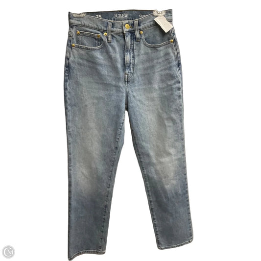 Jeans Straight By J. Crew In Blue Denim, Size: 2