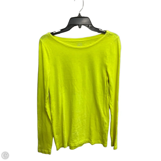 Athletic Top Long Sleeve Crewneck By J. Crew In Yellow, Size: M