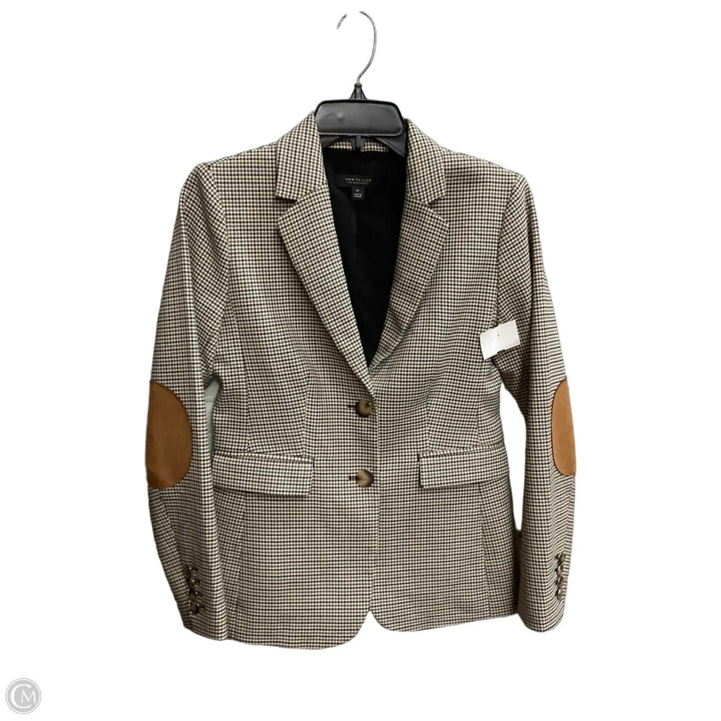 Blazer By Ann Taylor In Grey, Size: Xsp