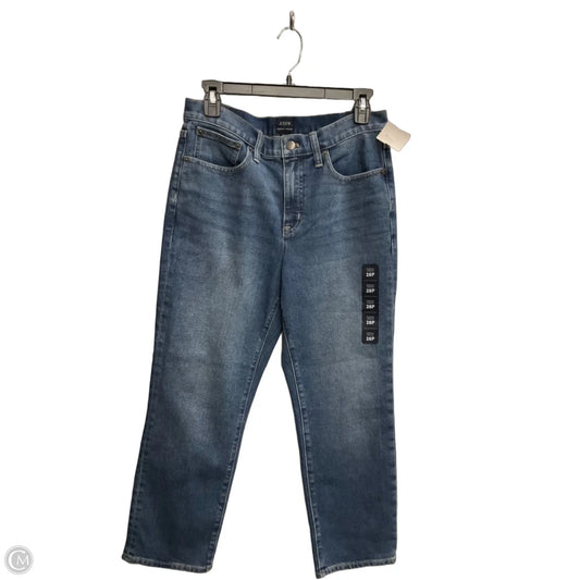 Jeans Straight By J. Crew In Blue Denim, Size: 6p