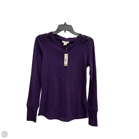 Top Long Sleeve By Ariat In Purple, Size: Sp