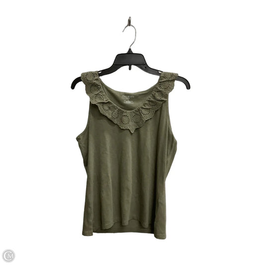 Top Sleeveless By Talbots In Green, Size: Mp