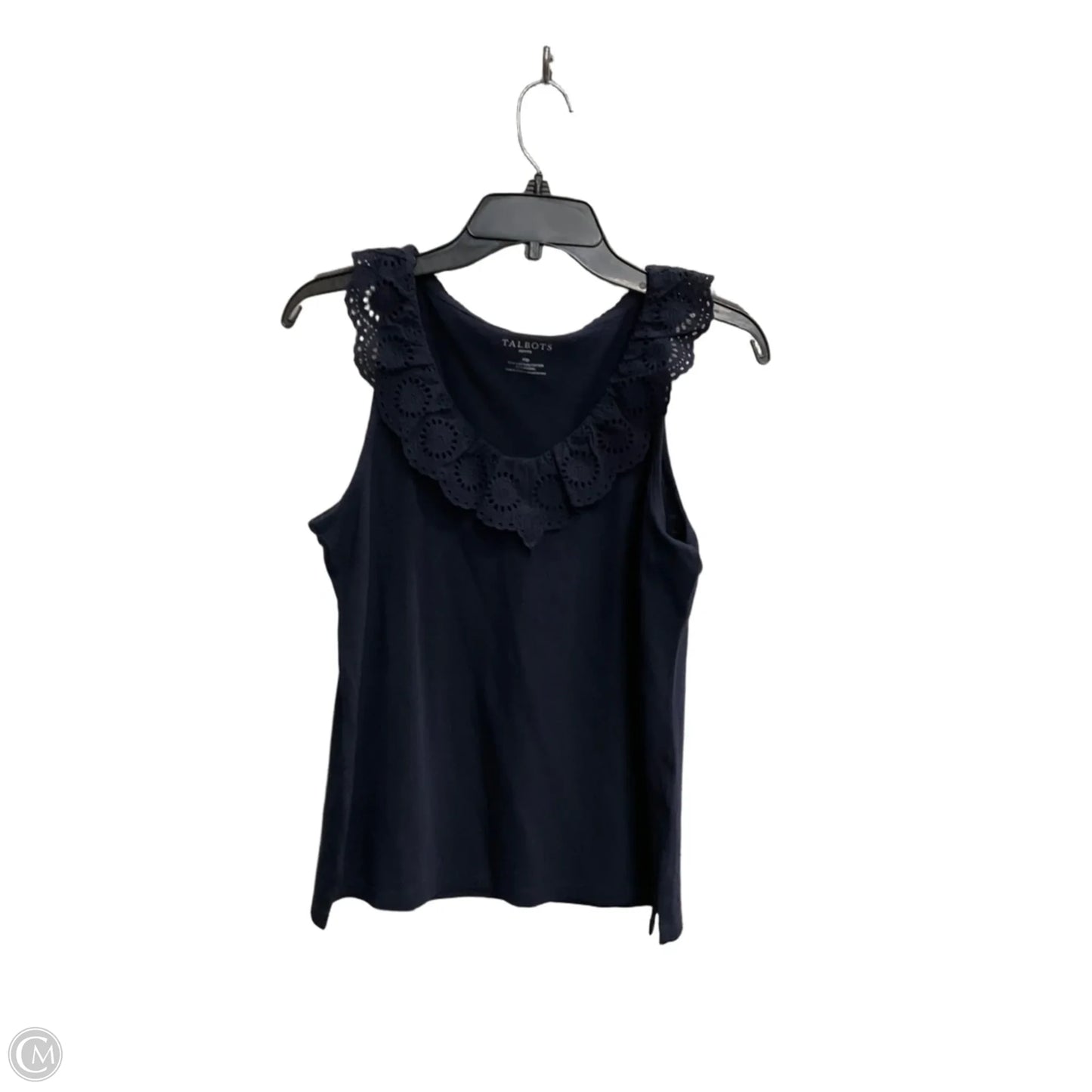 Top Sleeveless By Talbots In Navy, Size: Mp