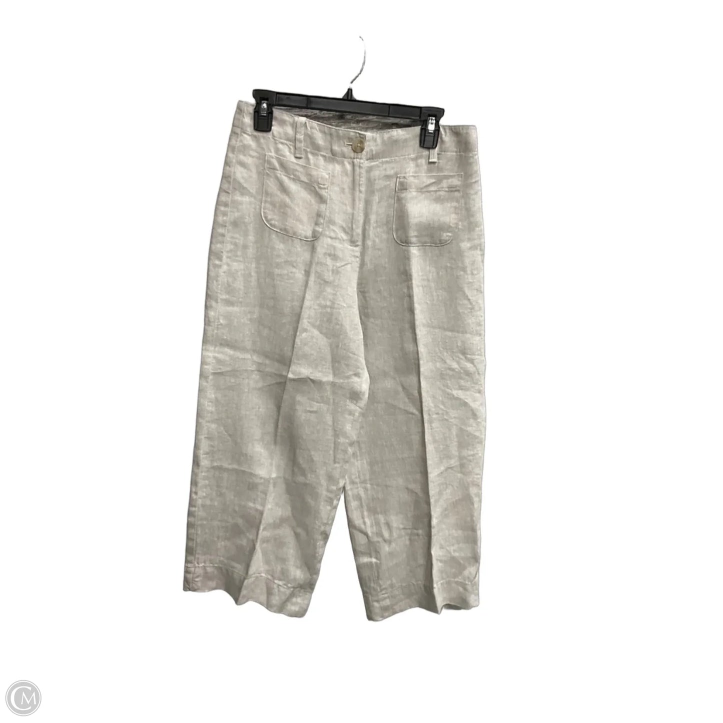 Pants Linen By Talbots In Grey, Size: 6p