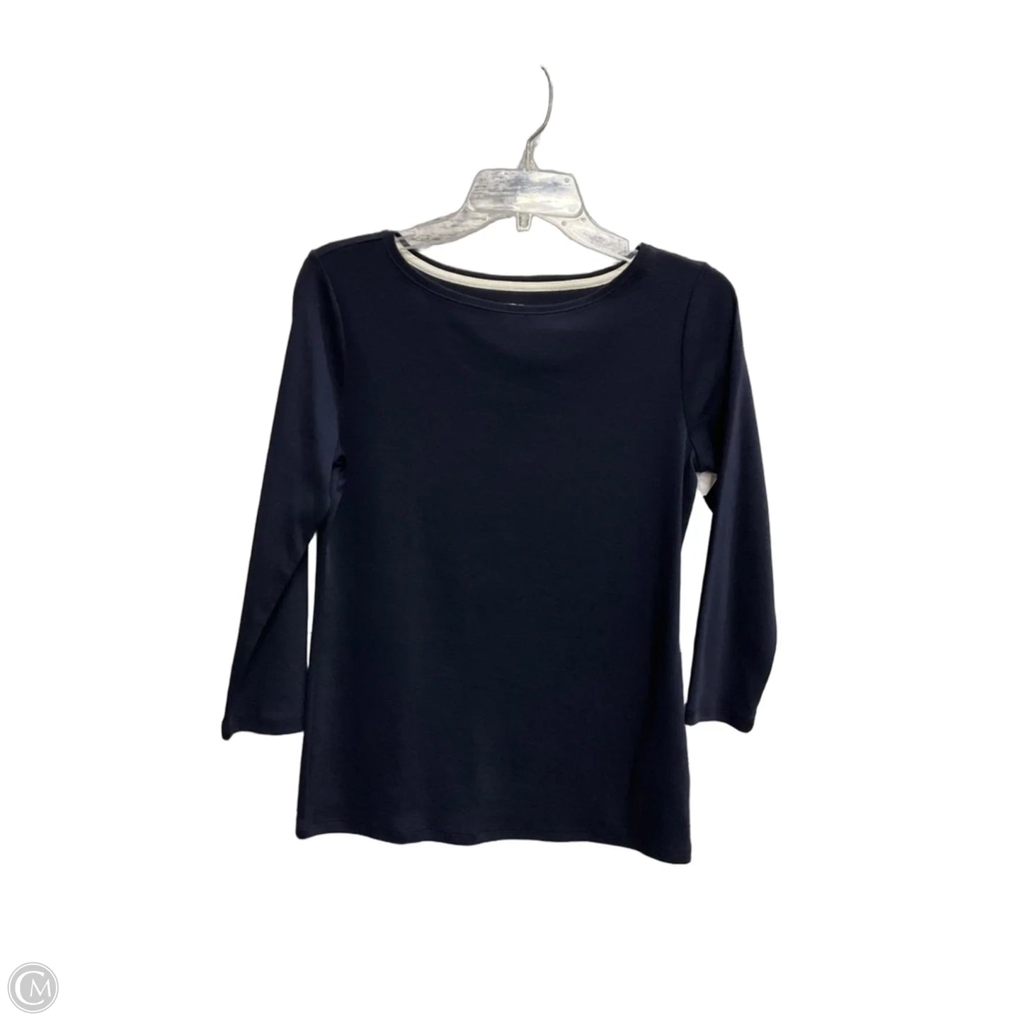 Top Long Sleeve Basic By Talbots In Blue, Size: S